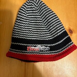 Striped Coors Light Beanie